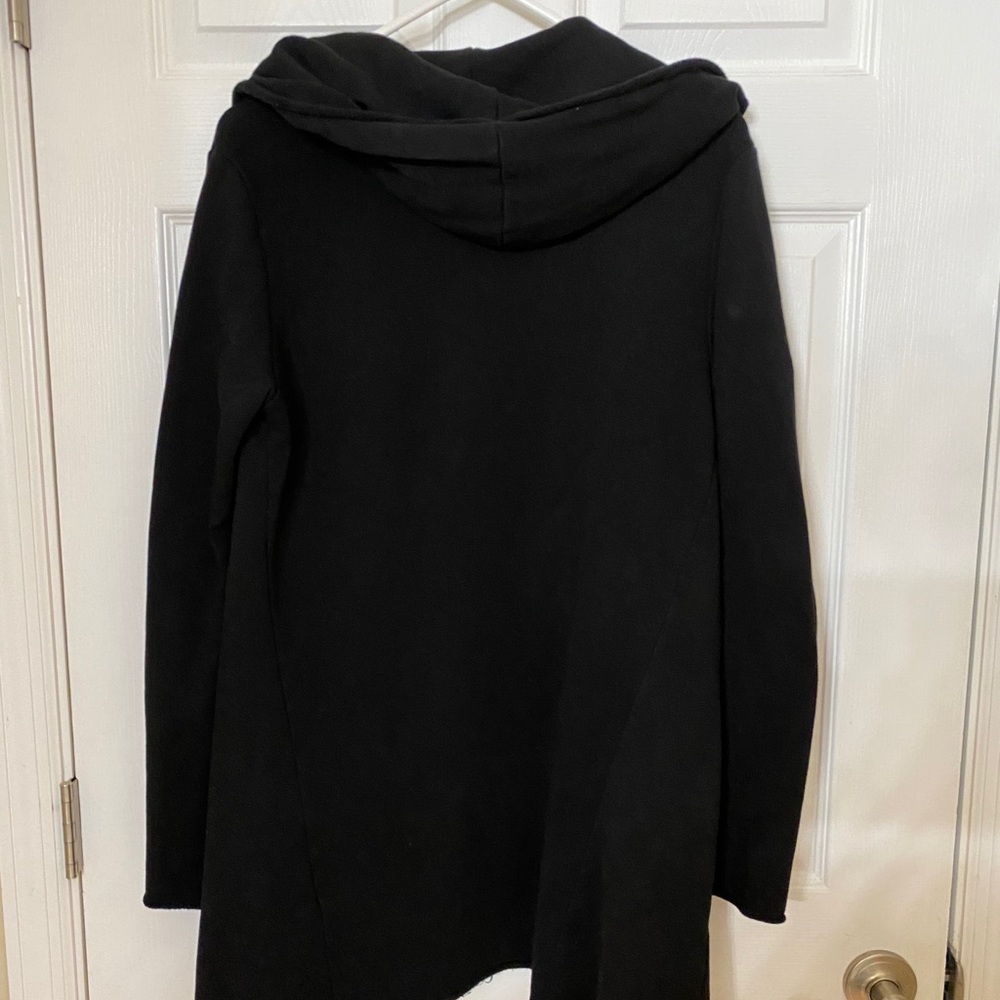 H&M Black Long Hooded Cardigan